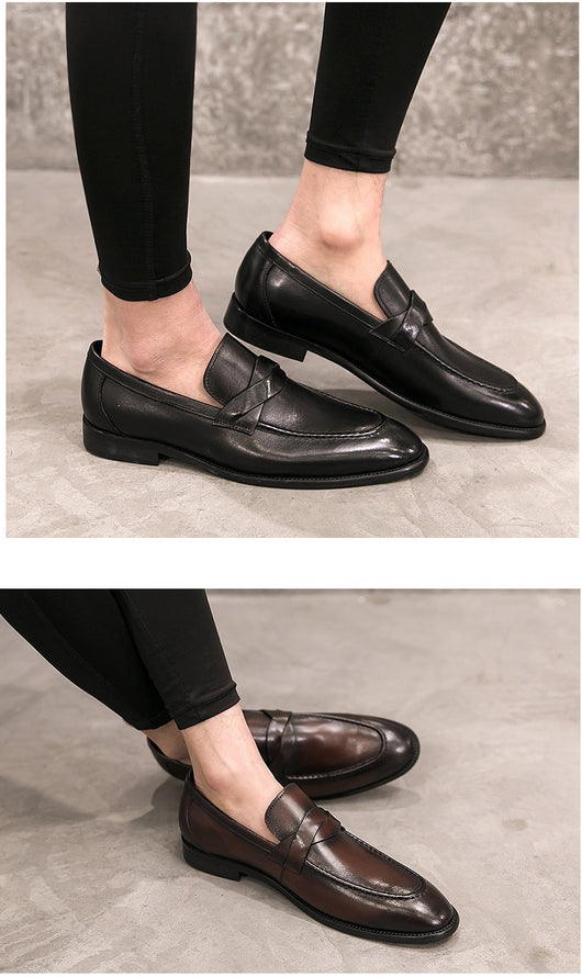 Zapatos de Cuero Británico sin Cordones - Comodidad Casual - Image 27