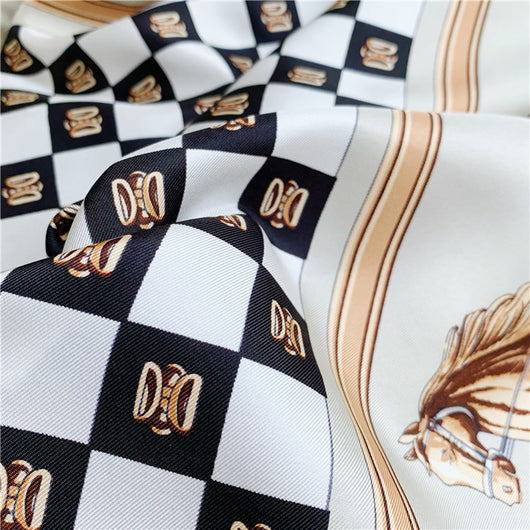 Pañuelo Cuadrado Grande de Seda Twill Carruaje - Elegancia y Sofisticación - Image 20