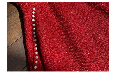 Vestido Tweed Perla con Tirante Retro para Mujer - Image 14
