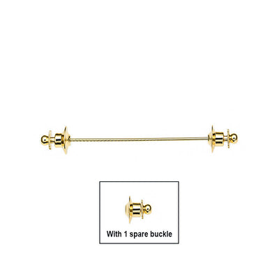 Broche de Camisa para Hombre con Cadena y Borla Metálica - Image 3