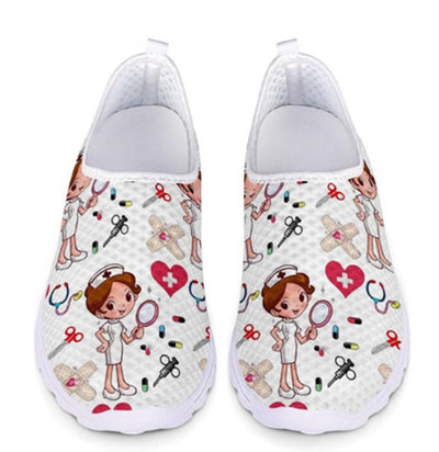 Zapatillas Deportivas Mesh con Diseño de Dibujos Animados Pintados - Image 9