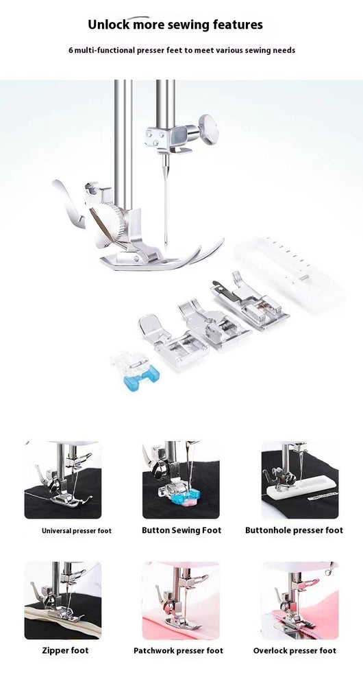 Máquina de Coser Eléctrica Multifuncional con Tablero Extensible - Image 16