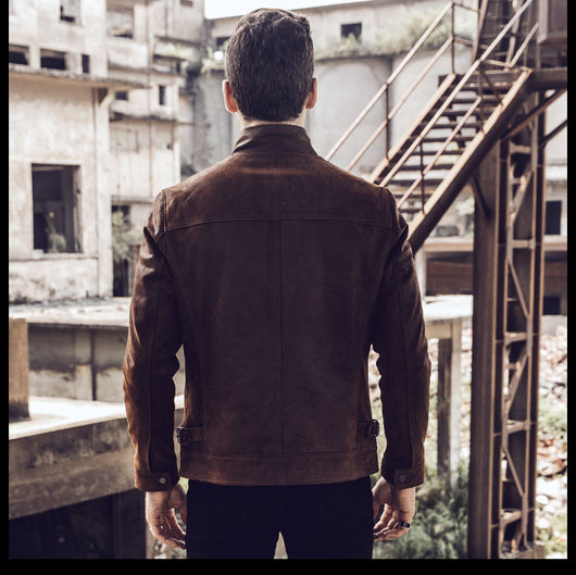 Chaqueta Casual de Cuero y Algodón para Hombre - Image 7