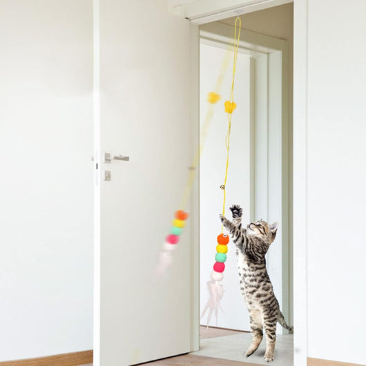 Juguete Interactivo Retráctil para Gatos con Catnip - 200cm de Diversión - Image 3