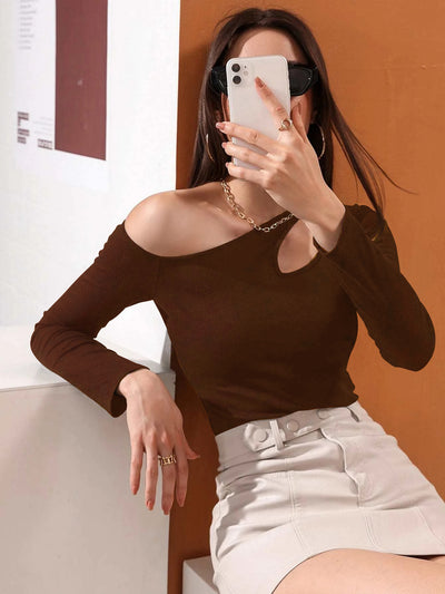 Blusa Casual de Manga Larga con Detalle Calado en la Cintura - Image 21