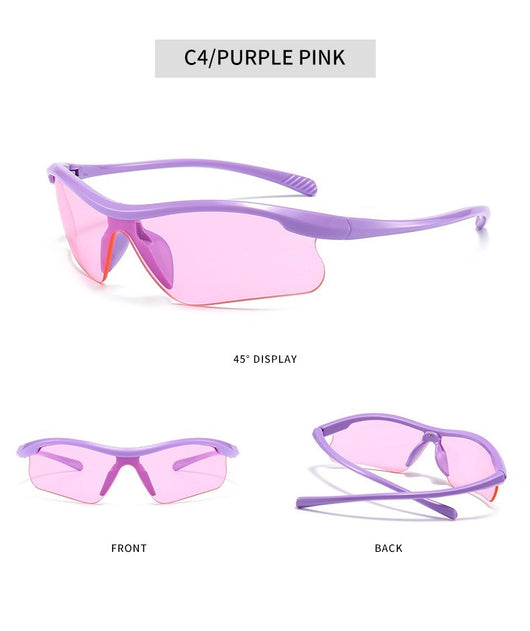 Blue frame sunglasses with blue mirrored lenses, ideal for outdoor sports and fashion wear. - Image 16