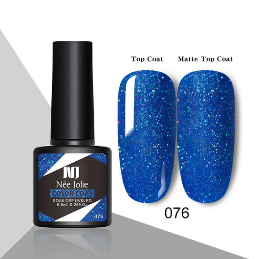 Esmalte de Uñas Gel Rojo Navideño con Brillo Reflectante UV - Image 88
