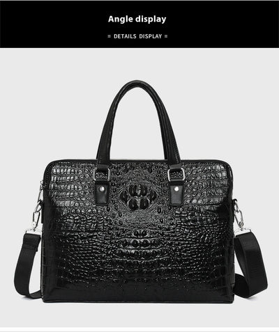 Maletín Ejecutivo para Hombre con Patrón Cocodrilo - Bolsa de Negocios y Computadora - Image 7