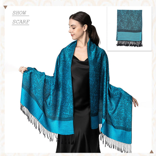 Elegante Chal Ligero de Lujo - Envolvente de Imitación Cashmere para Mujer - Image 60