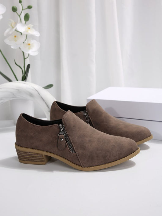 Botas Cómodas Talla Grande con Cierre Lateral y Tacón Cuadrado - Image 10