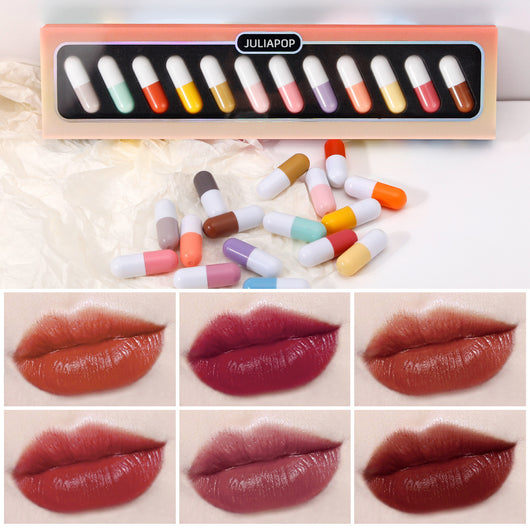 Set de 12 Labiales Mini en Cápsula - Colores Versátiles - Image 14