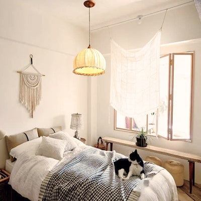 Lámpara Colgante Vintage Estilo Rústico para Dormitorio y Estudio