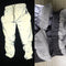Pantalones Reflectantes con Cintura Elástica Doble y Cordones para Correr Nocturno