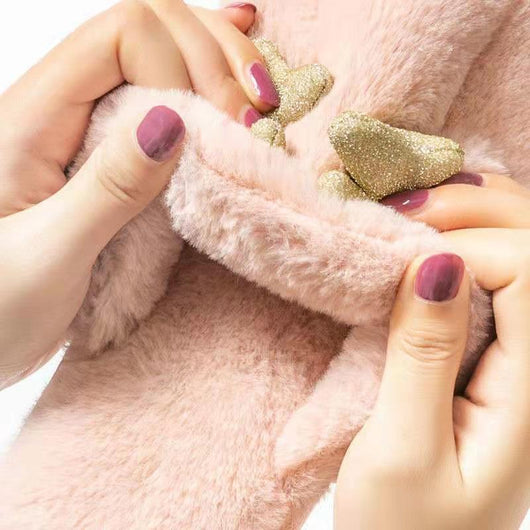 Pantuflas de Conejo con Orejas de Corzo para Mujer - Image 14
