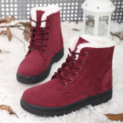 Botas de Nieve para Mujer Talla Grande con Forro de Felpa Artificial - Image 18