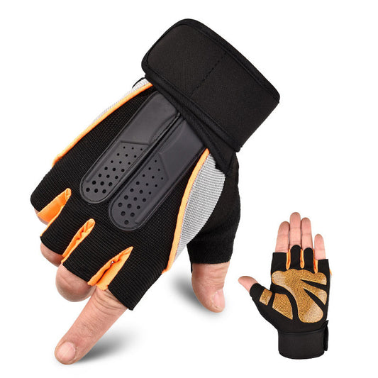 Guantes de Ciclismo con Soporte de Muñeca y Dedos Abiertos
