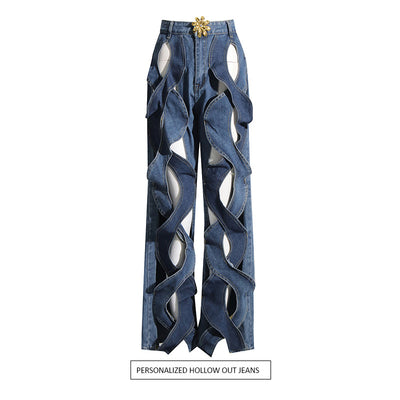 Jeans Cintura Alta Rectos Holgados Reductores - Image 5