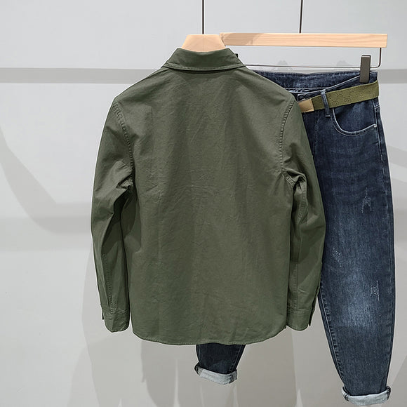 Camisa Manga Larga con Costuras de Diseño Premium para Hombre