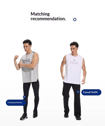Camiseta Deportiva Hombre Sin Mangas Transpirable Seda Helada Entrenamiento Ligero - Image 26