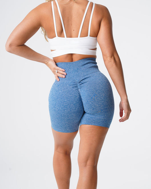 Shorts Deportivos Seamless con Cintura Alta y Diseño Copo de Nieve - Image 5