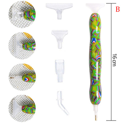 Bolígrafo de Perforación de Diamante Pulido con Pincel de Color - Image 22