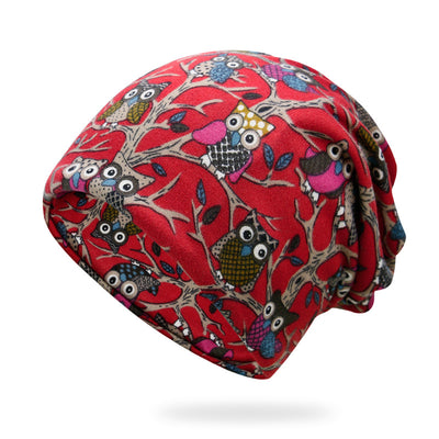 Gorro Reversible Unisex con Estampado de Búho - Dual Use para Ciclismo y Moda - Image 23