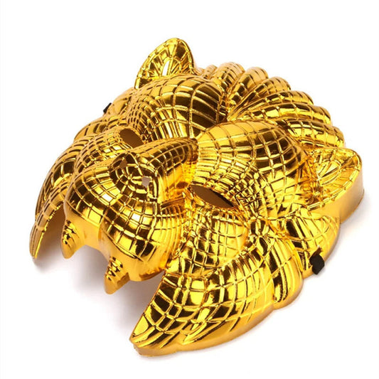 Máscara de Cabeza de León Dorado para Cosplay y Fiesta de Halloween - Image 2