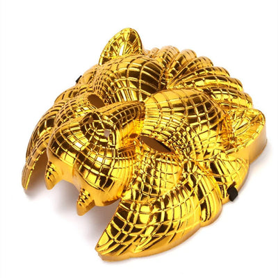 Máscara de Cabeza de León Dorado para Cosplay y Fiesta de Halloween - Image 2