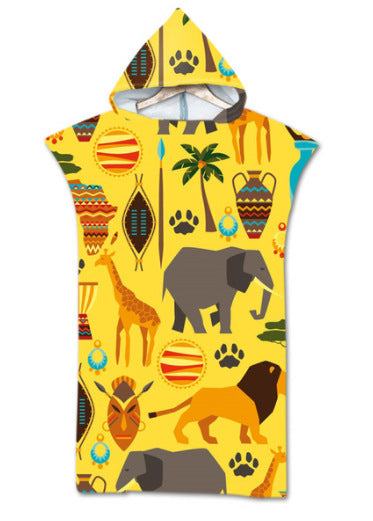 Poncho Toalla de Playa con Capucha - Protección Solar y Cambio Rápido - Image 30