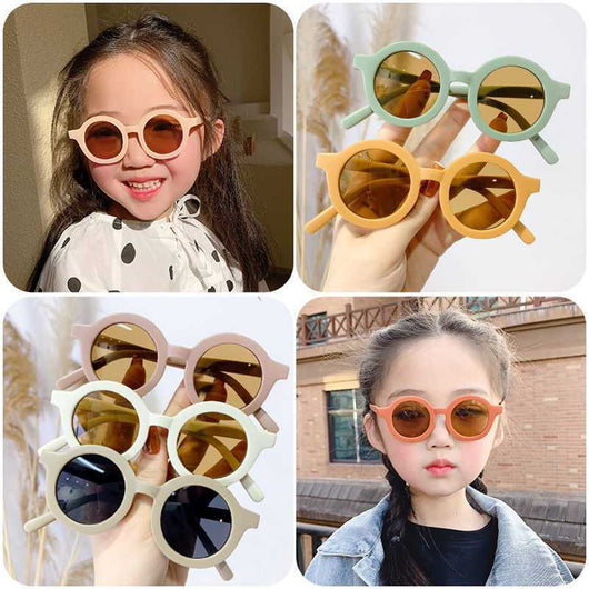 Gafas de Sol Infantiles Retro Coreanas para Bebés 1-5 Años con Protección UV - Image 2