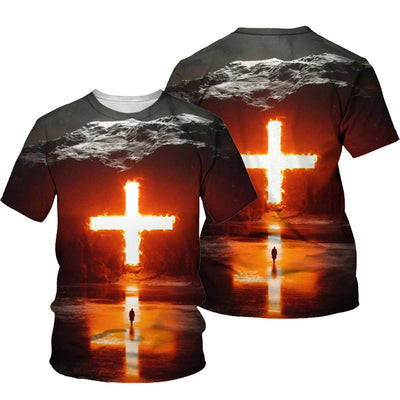 Playera Estilo Urbano con Impresión 3D - Manga Corta para Hombre - Image 4