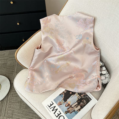 Chaleco Elegante Estilo Chino con Botones de Rana para Mujer - Image 14