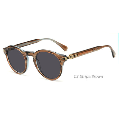 Gafas de Sol Retro Japonesas para Hombre - Montura Redonda con Protección UV - Image 8