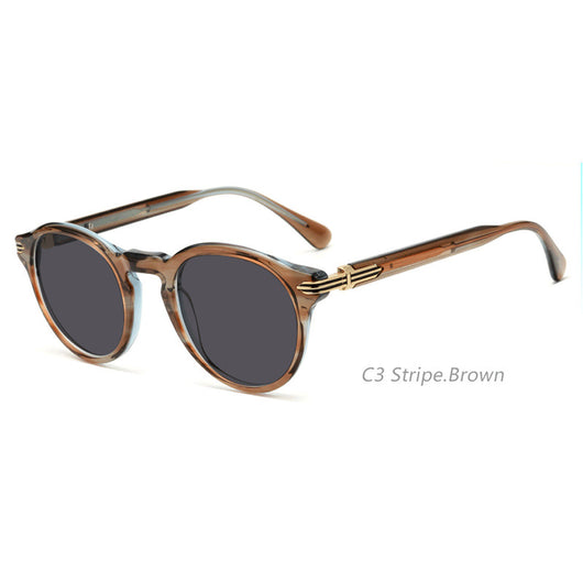 Gafas de Sol Retro Japonesas para Hombre - Montura Redonda con Protección UV - Image 8