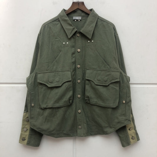 Chaqueta Camisa Suelta con Corte Tridimensional y Botones para Hombre y Mujer