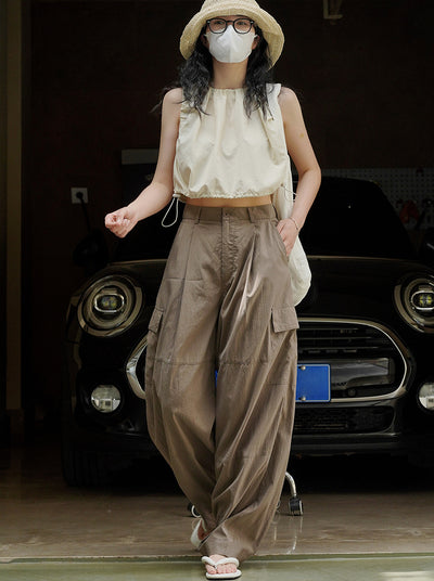 Overol Ancho de Moda Callejera Japonesa - Image 12