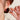 Wine Red Pigment Ring Earrings High-grade Female Simple