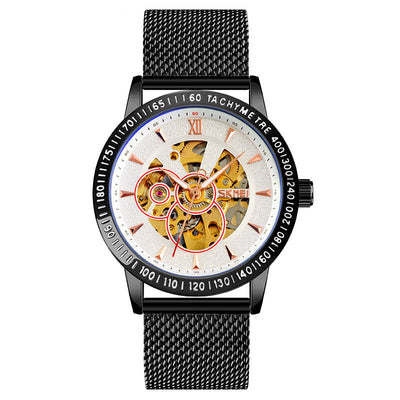 Reloj Automático Mecánico Hombre Lujo con Fondo Esqueleto Engranajes - Image 13