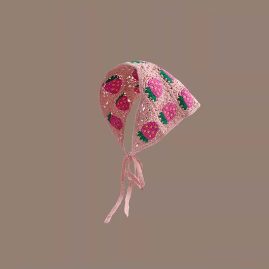 Pañuelo Triangular Tejido a Mano - Bandana Dulce para Mujer - Image 6