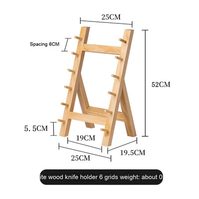 Soporte para Cuchillos de Madera Sapele - Organizador de Cocina Premium - Image 8