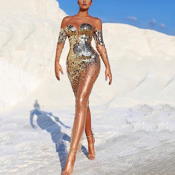 Vestido de Banquete Elegante con Temperamento Sofisticado