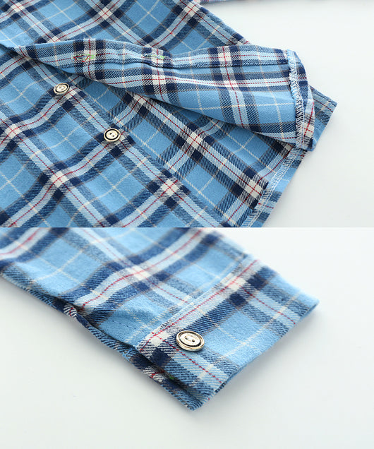 Camisa Escocesa Infantil de Manga Larga - Diseño Clásico y Cómodo - Image 20