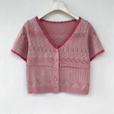 Cardigan Holgado Estilo Universitario para Mujer - Image 111
