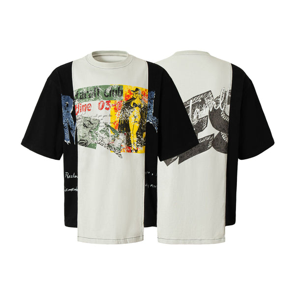 Camiseta Estampado Colage Deconstruido Verano Street