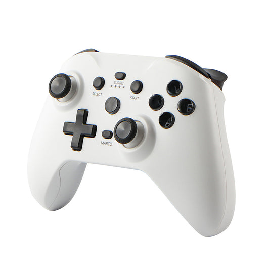 Blue Bluetooth wireless game controller with black joysticks and buttons for Android, iOS, PC, and Switch. - Image 8