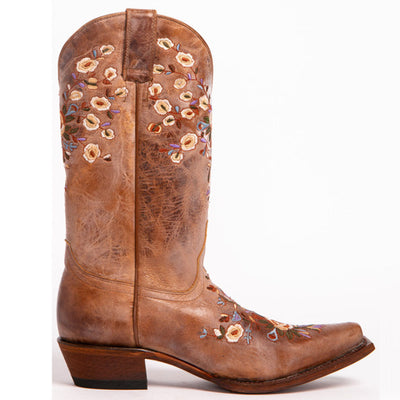 Botas Vaqueras Vintage con Bordados de Caña Alta - Image 4