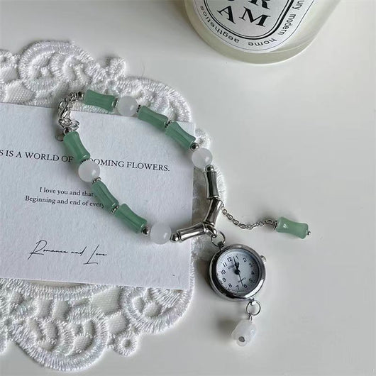 Reloj de Cuarzo para Mujer con Pulsera Nudo Bambú Estilo Chino - Image 13