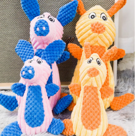 Juguete para Perros con Sonido - Peluche Resistente para Morder y Limpiar Dientes