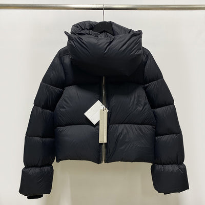 Chaqueta Temperament Blanca de Plumas de Pato con Cuello Alzado y Cierre - Image 25