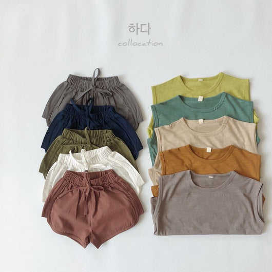 Chaleco Infantil de Algodón Slub sin Mangas - Suave y Transpirable - Image 12